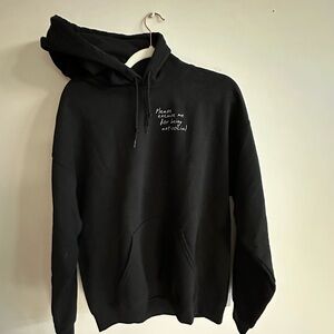 Black Hoodie antisocial written MEN’s